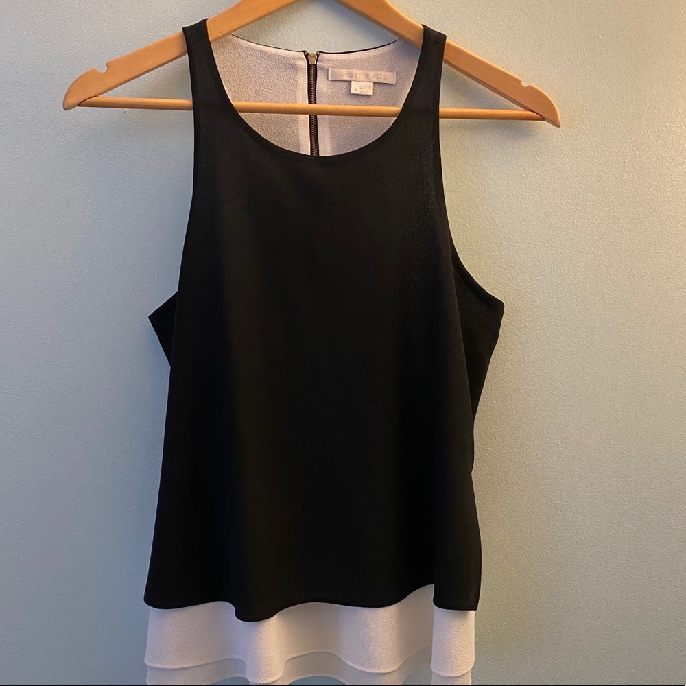 Cooper & Ella Black & White Dressy Tank